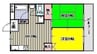 西川コーポ 2DKの間取り