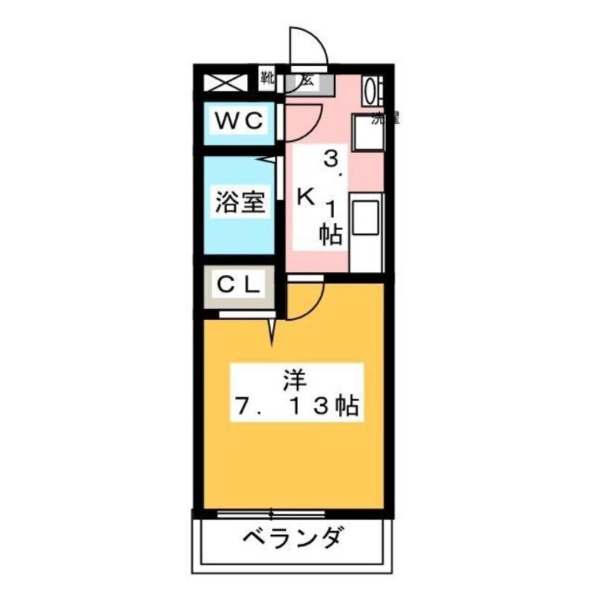 間取図 ウェーブレジデンス北長瀬