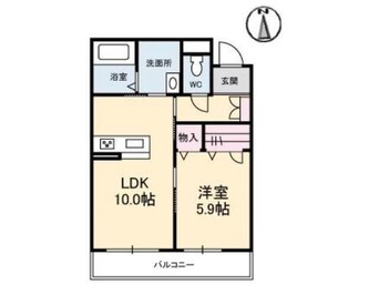 間取図 ヴィラ市久