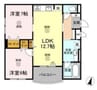 Shallow Garden　B棟 2LDKの間取り