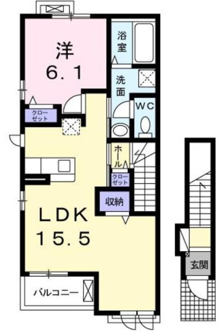 間取図 カレントレジデンス　Ｂ
