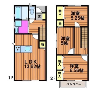 間取図 ジャルダン・デ・フルール　Ⅵ