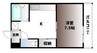 プレアール春日町 1Kの間取り