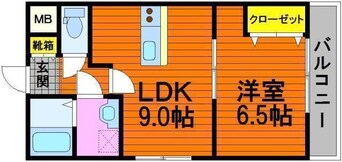 間取図 Frankfurt東川原