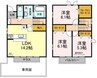 ロング　マレ伊福町　Ｂ棟 3LDKの間取り