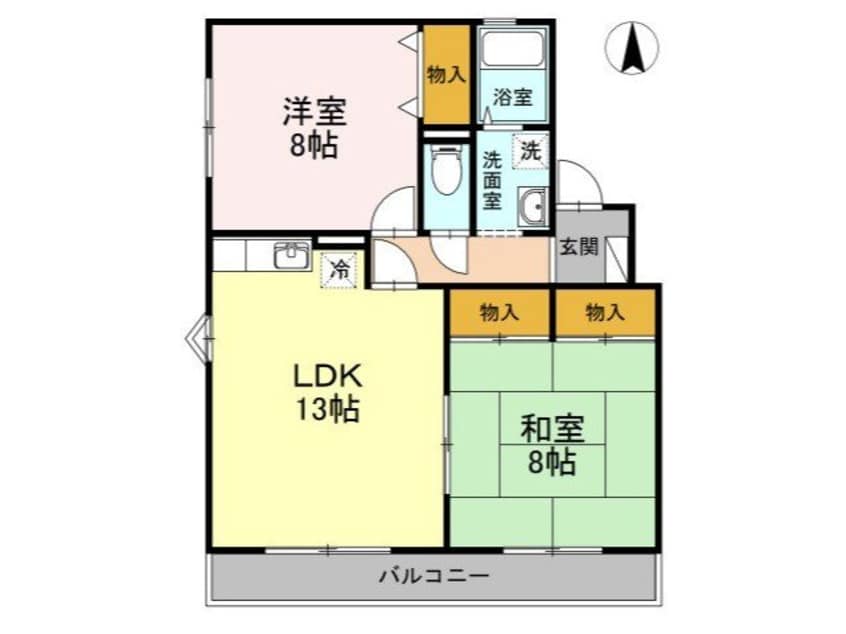 間取図 コートヴィレッジ若沼　A棟