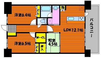 間取図 アルファステイツ国富Ⅱ