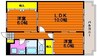 大安寺パークハイム 2LDKの間取り