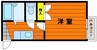 ウッディバード 1Kの間取り
