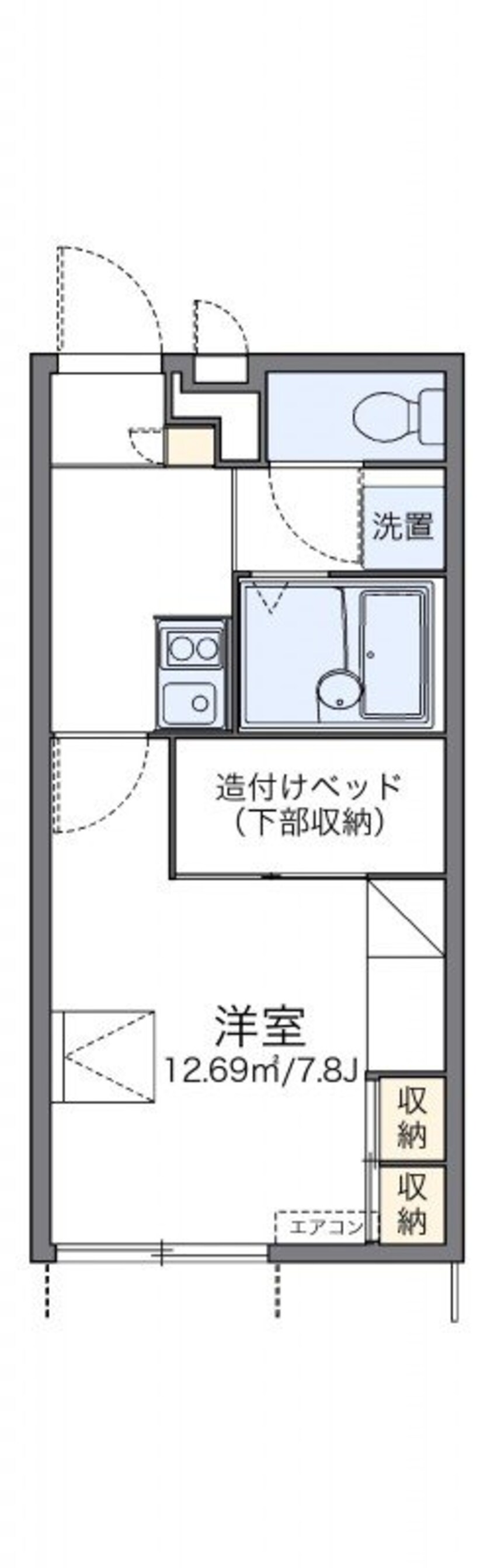 間取図 レオパレスパル北方Ⅲ