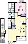 カレントレジデンス　Ｂ 1LDKの間取り