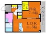 La Grandir 1LDKの間取り