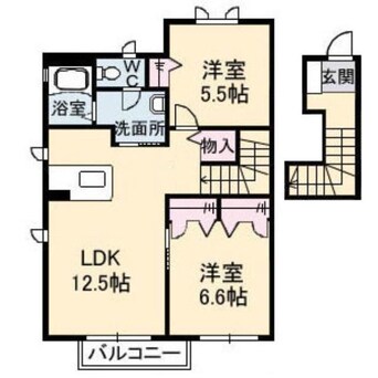 間取図 シャーメゾンエスパシオ　１番館