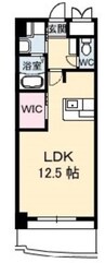 ネクステージ中井 1Rの間取り