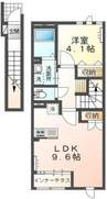 アストレア 1LDKの間取り