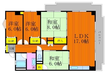 間取図 サニーハイム岡山