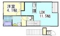 ラック南方の間取図