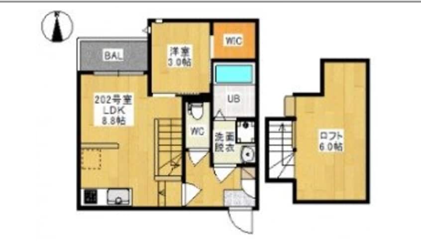 間取図 GRANDTIC SK 奥田