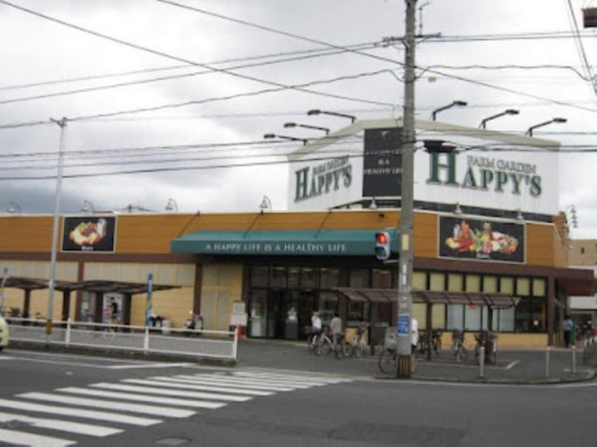 ハピーズ岡輝店(スーパー)まで337m GRANDTIC SK 奥田