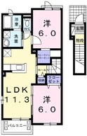 フリシュ輝の間取図