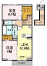 仮）福浜町HM D-ROOM新築工事 2LDKの間取り