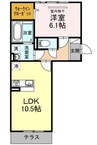レーブ・マルシェ 1LDKの間取り