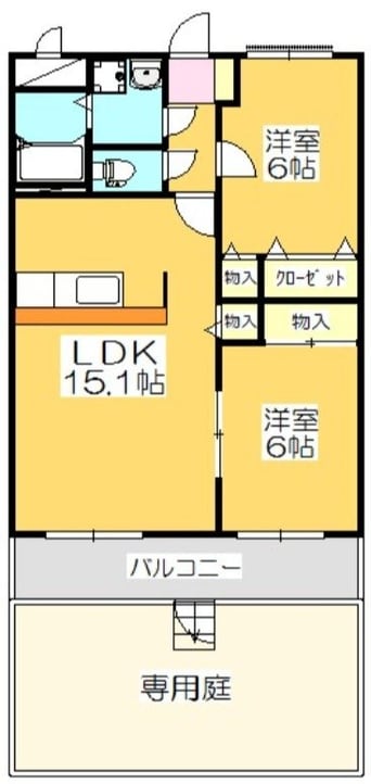 間取図 マリベール中仙道