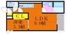 Grandtic Hi 1LDKの間取り