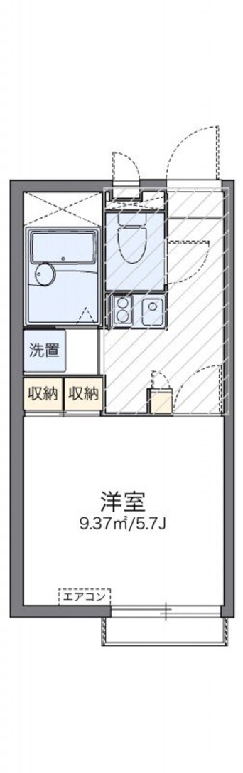 間取図 レオパレス椿