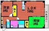 クレアメゾンⅢ 2LDKの間取り
