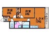 クレール野田 2LDKの間取り