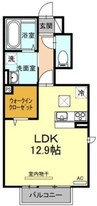 エパル三門 1Rの間取り