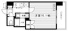 Grand E'terna岡山Ⅱ 1Kの間取り