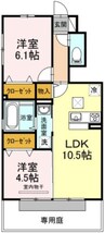 K-1 2LDKの間取り