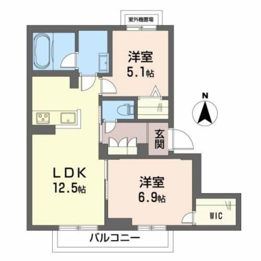 間取図 ヴィレッジ大安寺