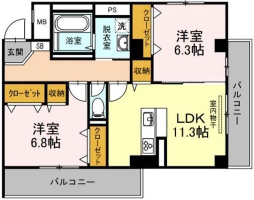 間取図 coco ferme