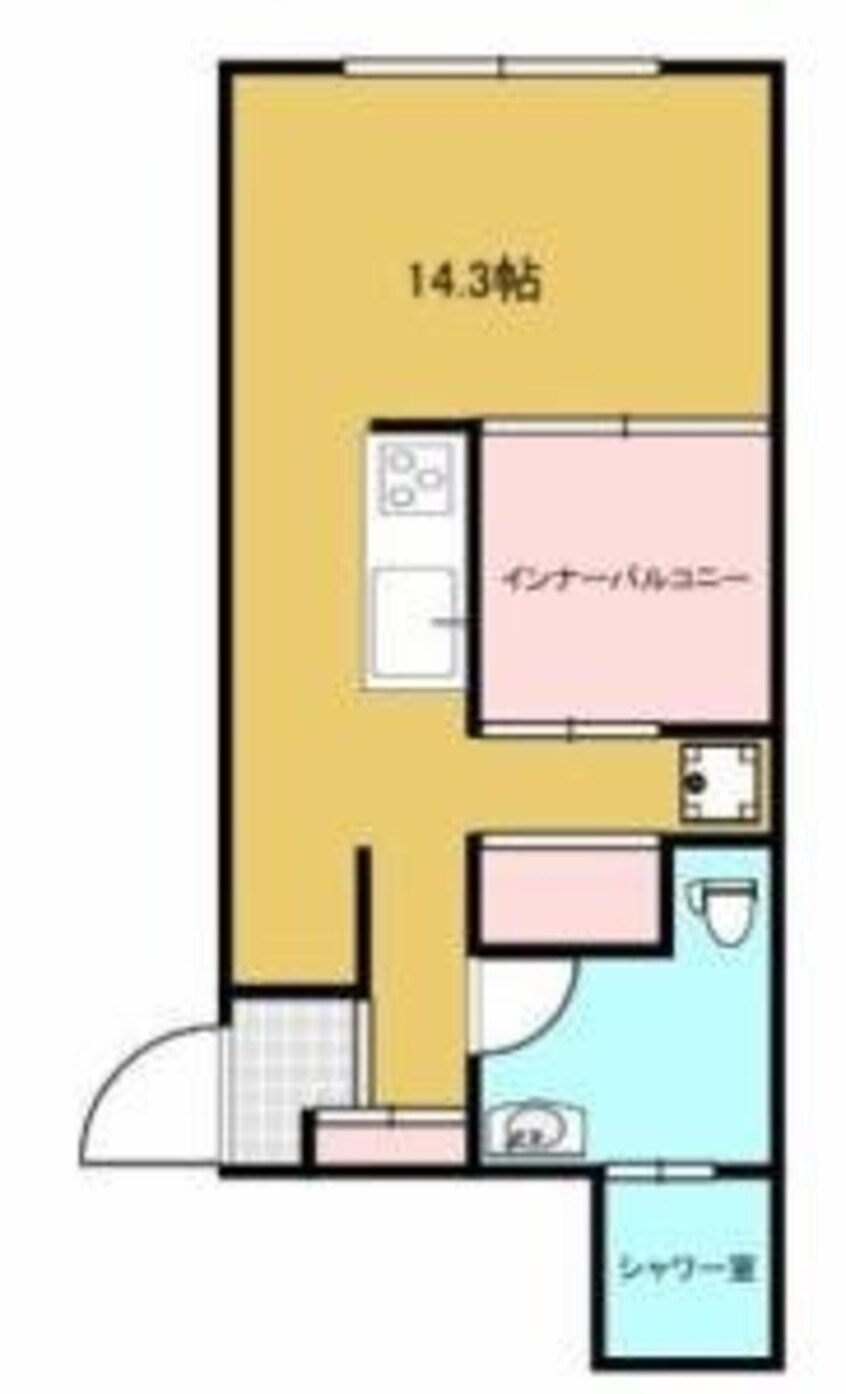 間取図 ラ・ターシュ広瀬町