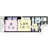 グランツコート　Ⅱ 1LDKの間取り