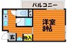 ストゥディオアレズ 1Kの間取り