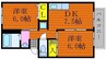 サンパティック原尾島 2DKの間取り