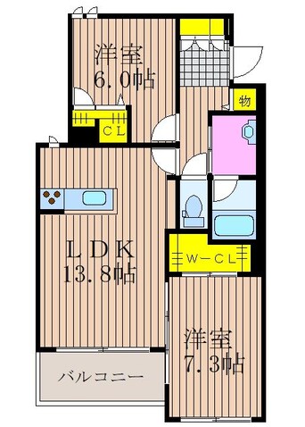 間取図 ヴィラ　シャテーニュ