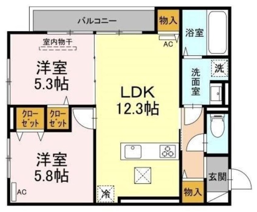 間取図 メゾン　ド　クレア