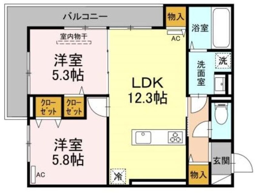 間取図 メゾン　ド　クレア