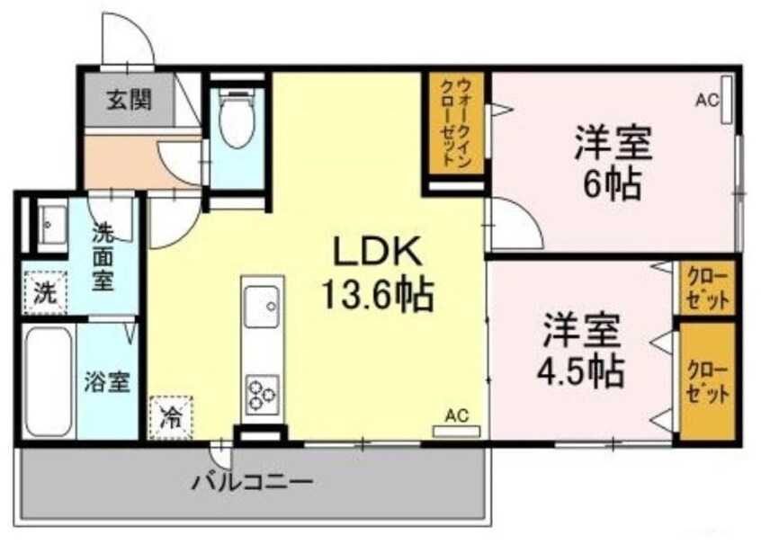 間取図 メゾン　ド　クレア