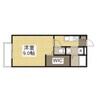 STATES MINAMI　Ⅱ番館 1Kの間取り