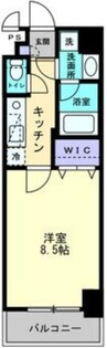 アルファレガロ南中央町 1Kの間取り