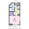 カーサ　幸 1Kの間取り