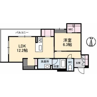 間取図 ベレオガーデンズ北方