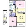 アヴィオン　Ｃ 2LDKの間取り
