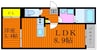 REGALEST TOGO 1LDKの間取り